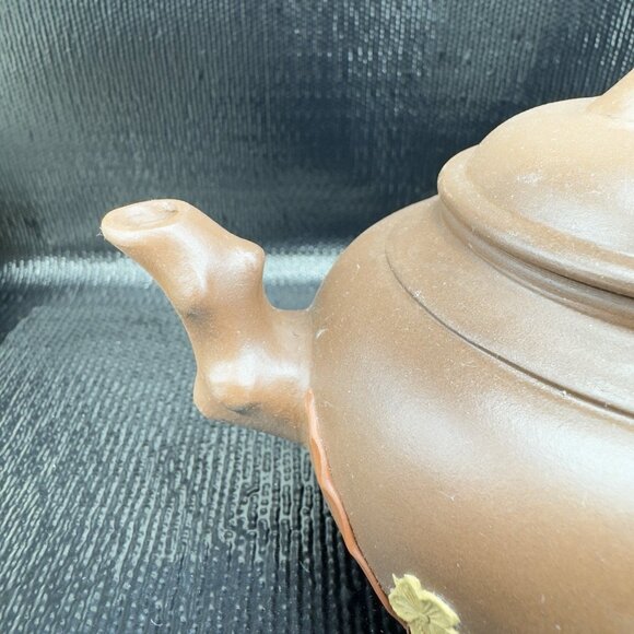 Vintage 1960s Yixing Zisha Clay Teapot RedWare Hand Made Marked Jug Tea Pot VTG - Picture 11 of 16